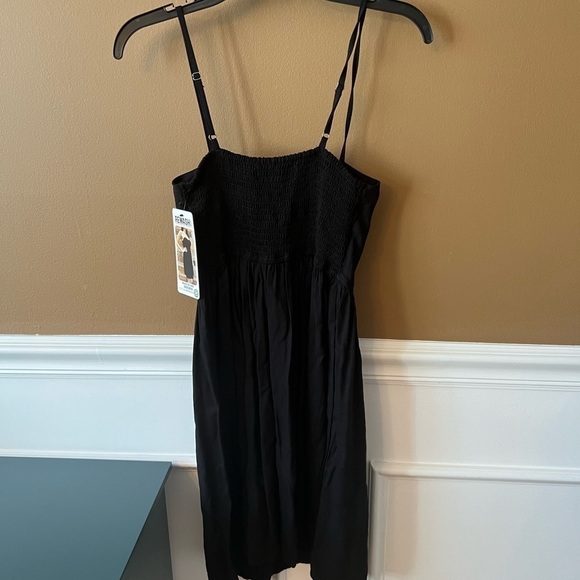 Rewash Black Molded Cup Spaghetti Strap Dress Size XS Sundress LBD - Picture 7 of 7